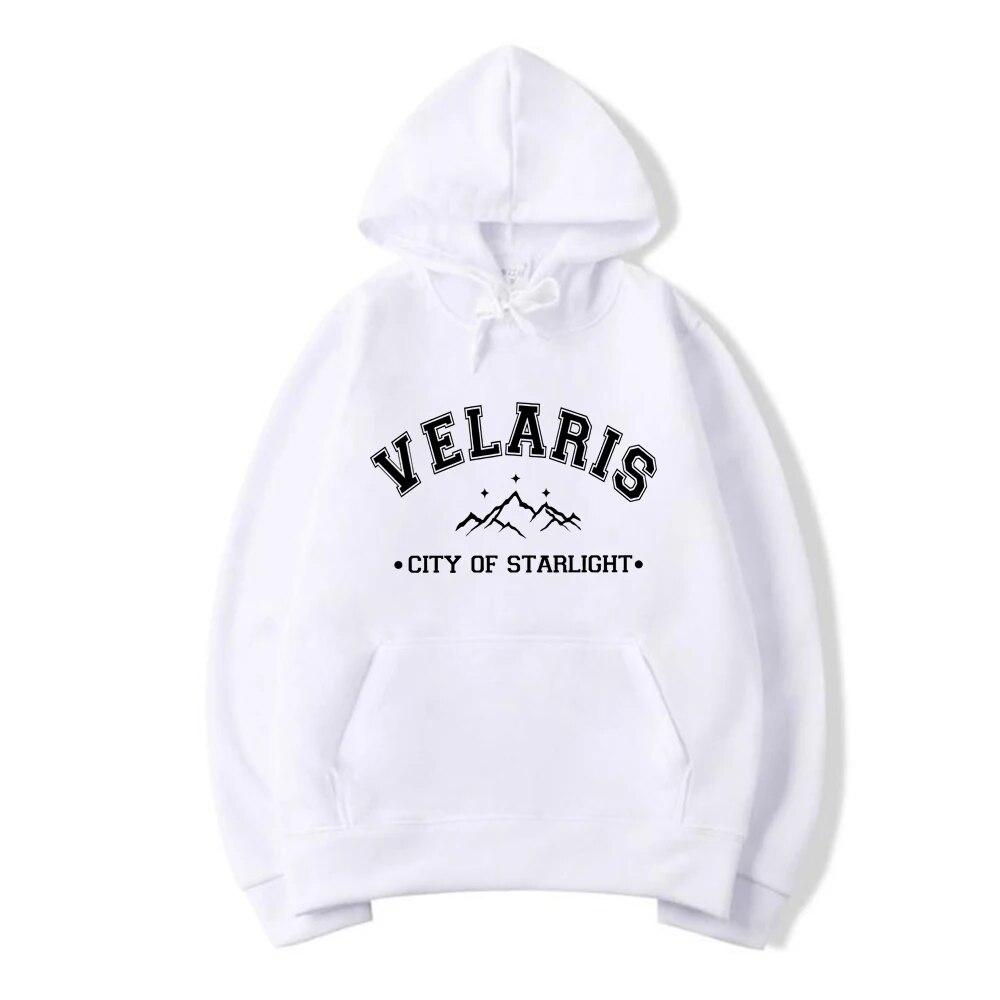 Velaris City of Starlight Mikina SJS Mikiny s kapucí Night Court Unisex Mikiny Knižní dárek Dámské Grafické Pulovry Topy Unisex