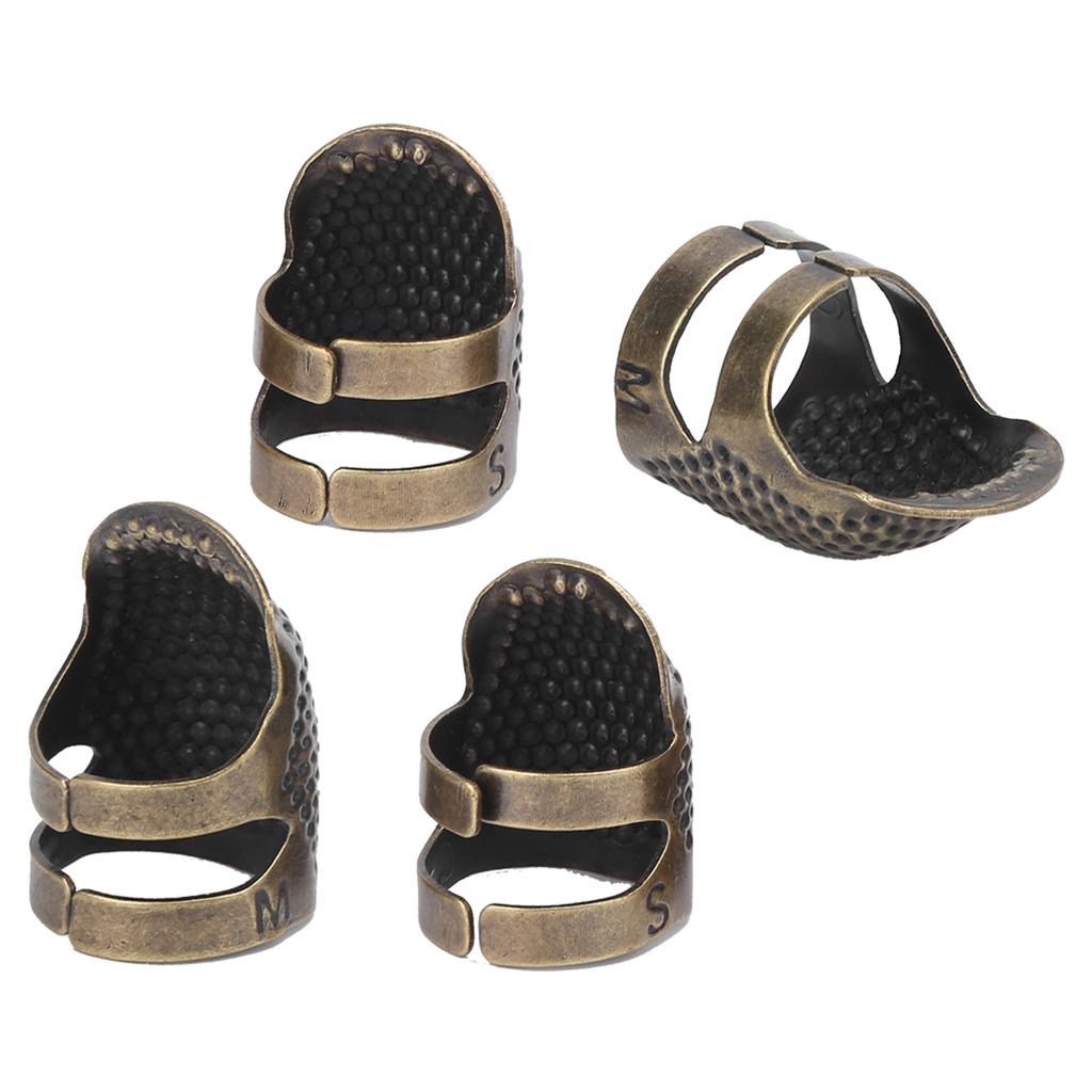 Naparstek do szycia Miedziany wielokrotnego użytku Wytrzymały metalowy ochraniacz palców do szycia Retro Praca ręczna 015