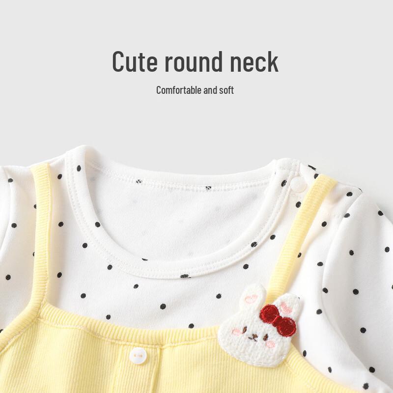 Youqi Baby Girls' Long-Sleeve Cotton Base Layer T-Shirt