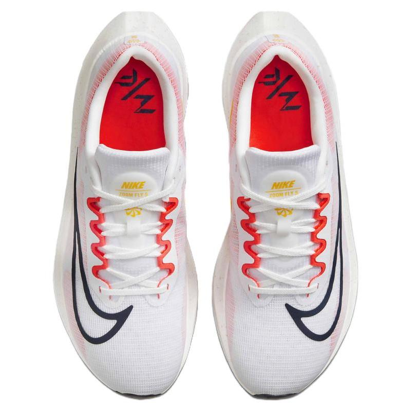 Nike Zoom Fly 5 White Bright Crimson Sneakers Casual DM8968-100