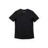 Li Ning Logo Solid Color Quick-Dry Breathable Round Neck Short Sleeve T-Shirt Unisex Tops Black ATSS473-2