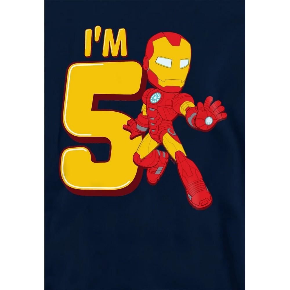 Marvel Childrens/Kids Iron Man 5th Birthday Hoodie