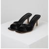 Patent Leather Women Slippers Fashion Toe Thin High Heels Mules Slides Summer Party Dress Women Flip-flops chanclas de mujer
