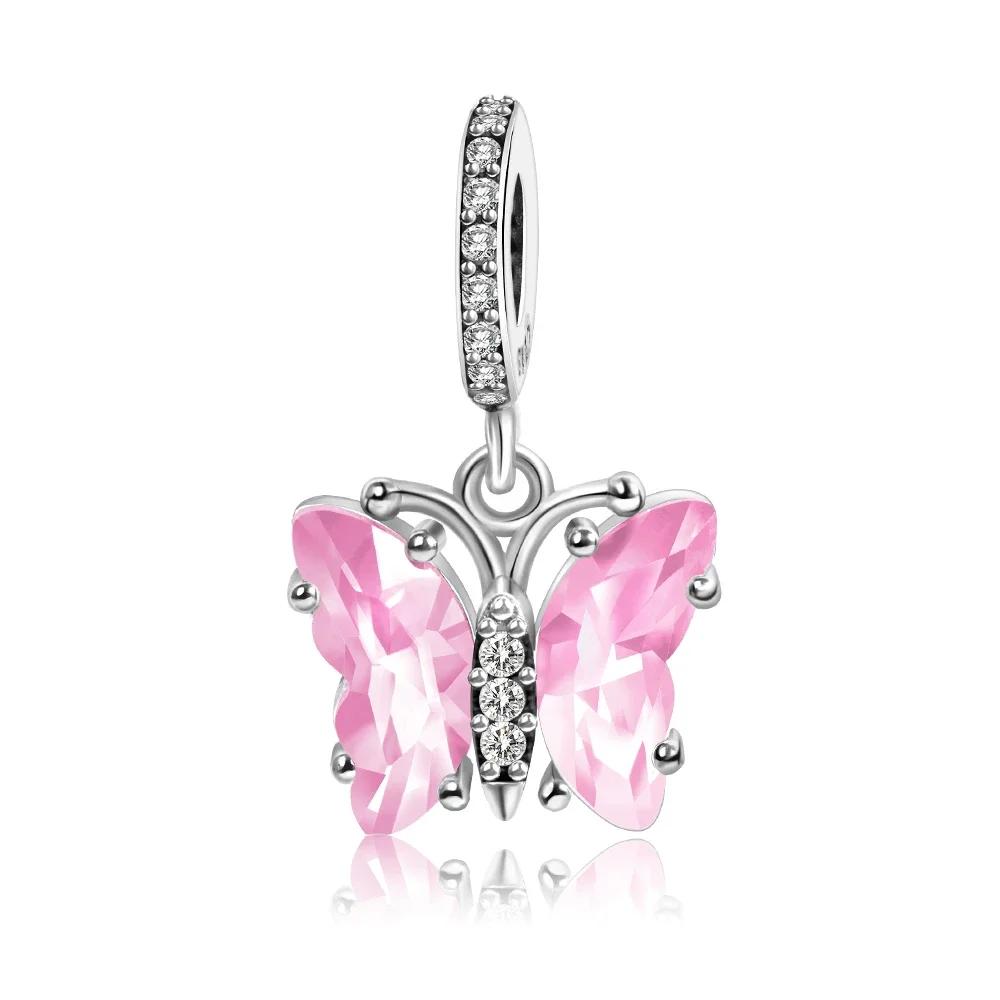 Coppermurano Glass Butterfly Charms Series For Women'S Bracelet Necklace Diy Fine Jewelry Gift