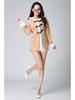 Khaki Reindeer Moose Rhinoceros Christmas Costume Coat with Shorts