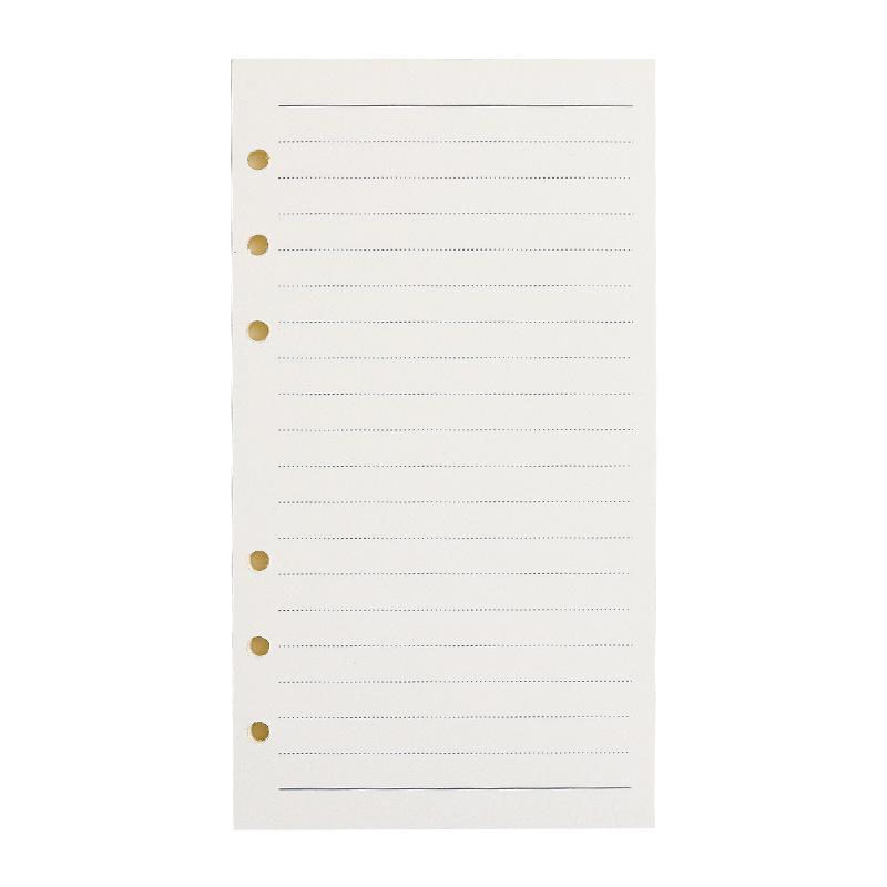 A6 A7 M5 Gitter Blankozeile Notizbuch mit losen Blättern Nachfüllpackung Spiralbindung Innenseite Tagebuch Planer Schulbedarf