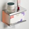 Punch frees Tissue Dispensers Corrosion Resistant Tissue Stand Contemporary Square Tissue Box Cover Metal for Bathroom