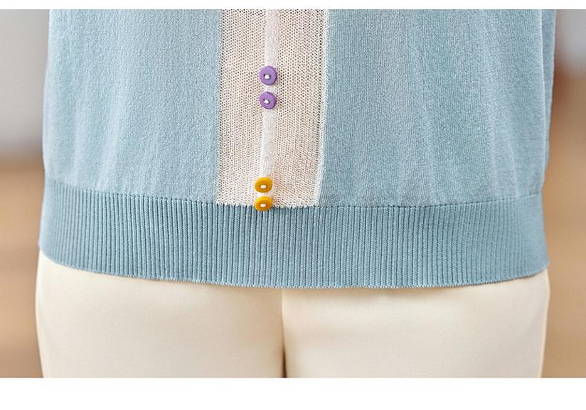 Mother’s Day Stylish Ice Silk Short-Sleeved T-shirt for Middle-Aged and Elderly Women - Summer 2026 Edition