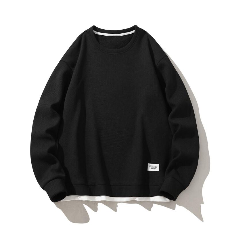 2025 Spring Men Waffler Hoodie Men Hip Hop Sweatshirt Streetwear Casual Fashion Men Korean Harajuku Loose Pullover Hoodies