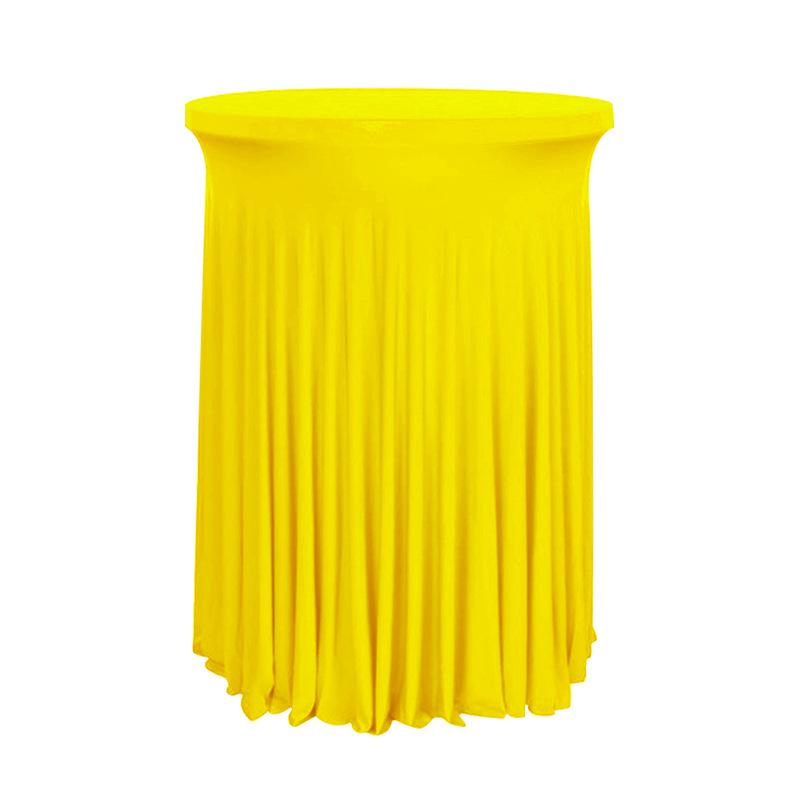 Elastische runde Tischdecke für Cocktail- oder Banketthochstühle