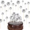 Retro Discokugel Tortenaufsätze 70er 80er Stil 3cm Tortendekoration Backen Mit Holzstäbchen Geburtstag Dekoration Zubehör Karneval Party