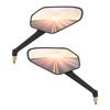 2pcs Handlebar Bike Mirror Scratch Resistant Glass Lens 360 Degree Ajustable Safe Rearview Mirror for Mountain City