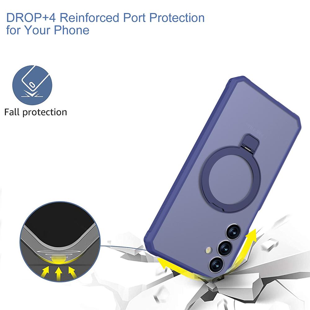 For Samsung Galaxy S25+ Case Compatible with MagSafe Kickstand TPU+PC Anti Drop Phone Cover