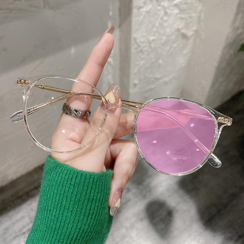 Photochromic Myopia Glasses Women Men Fashion Round Sun Glasses Girls Retro Ultralight Shortsighted Optical Eyeglasses 0 To -600