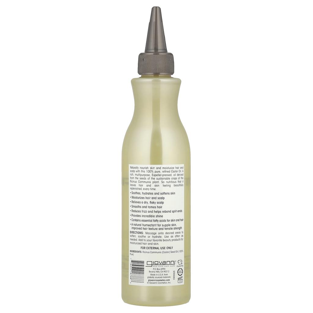100% Pure Castor Oil, 250Ml (8.5 Fl Oz)