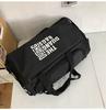 Fitness bag Large capacity Multifunctional independent shoe compartment Short trip Luggage bag Casual letter messenger travel bag