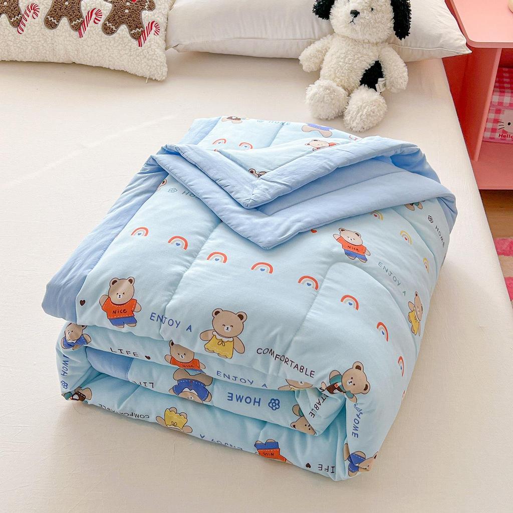 2026 Soft Washed Cotton Summer Quilt - Lightweight, Washable Air Conditioning Blanket