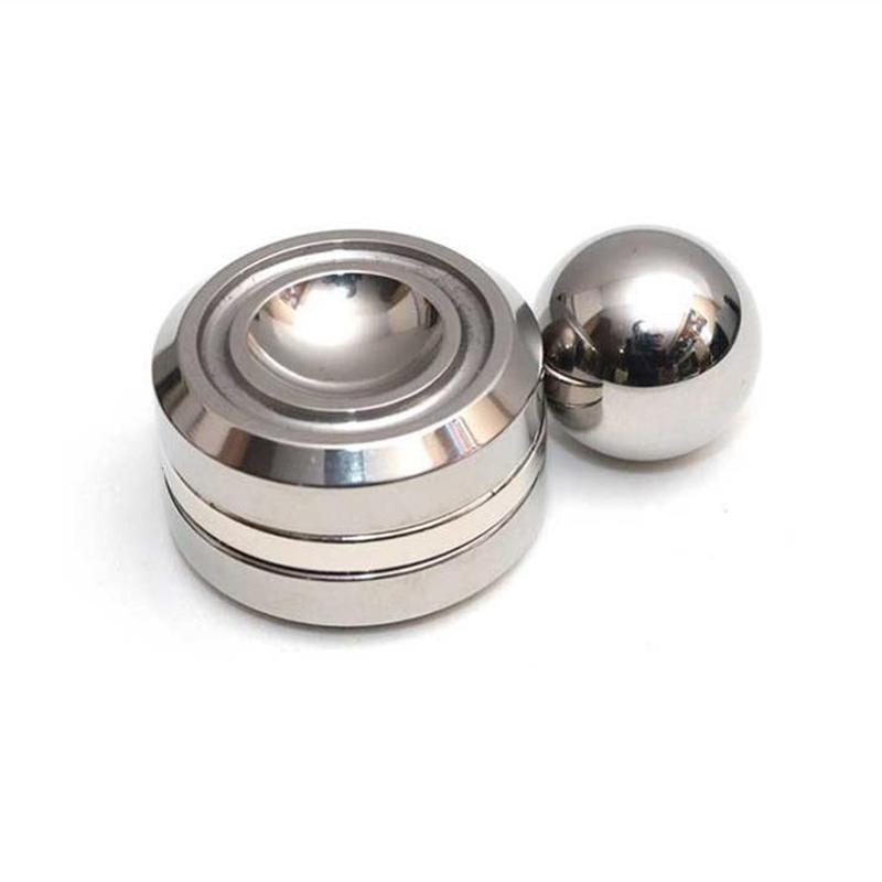 Metal magnetic gyroscope simple magic children's puzzle toy fingertip toy decompression fidget mini satellite adult gift