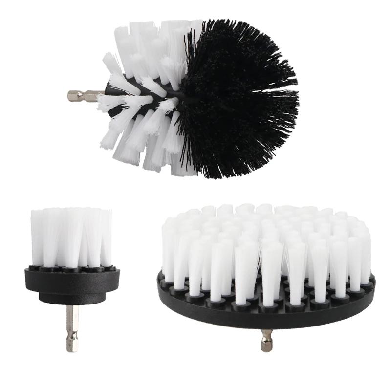 2/3.5/4'' Brush Attachment Set Power Scrubber Drill Brush Polisher Bathroom Cleaning Kit with Extender Kitchen Cleaning Tools