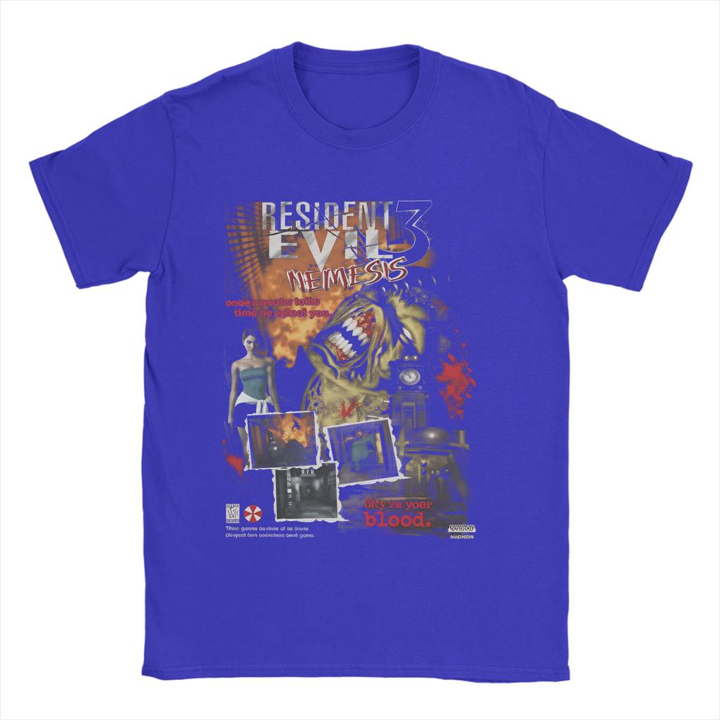Resident Evil Vintage Game 3D Print T Shirt Summer Fashion TShirts Unisex 100 Cotton O Neck Oversize Clothing ShortSleeved