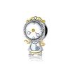 WOSTU 925 Silver Flamingo Bee Charms Ariel Balloon Coffee Girls Beads Dangle Fit DIY Original Bracelet Pendants Jewelry