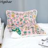 Floral Cotton Pillow Towel Soft Adults Bedding Household Sweat-absorbent Pillows Cover Four Seasons Thick Pillowcase Durable New