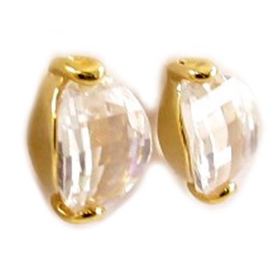 [C5594] - 'Nova' White Gold Plated Earrings