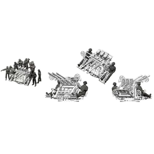 

Bunker Studio 1/350 Japanese Type 96 25mm Anti-Aircraft Gunner A (2 Poses, 120 Figures) Plastic Model Parts BSTIJN35070