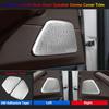 Stainless For BMW 5 Series G30 Car Interior Rear Door Speaker Stereo Cover Trims