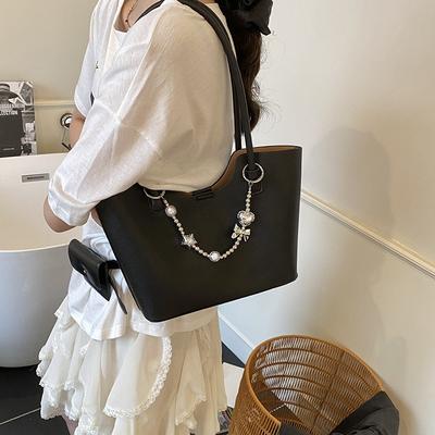 Nischendesign Gemüsekorbtasche neue Damen tragbare Eimertasche Temperament vielseitig einzelne Schulter Umhängetasche