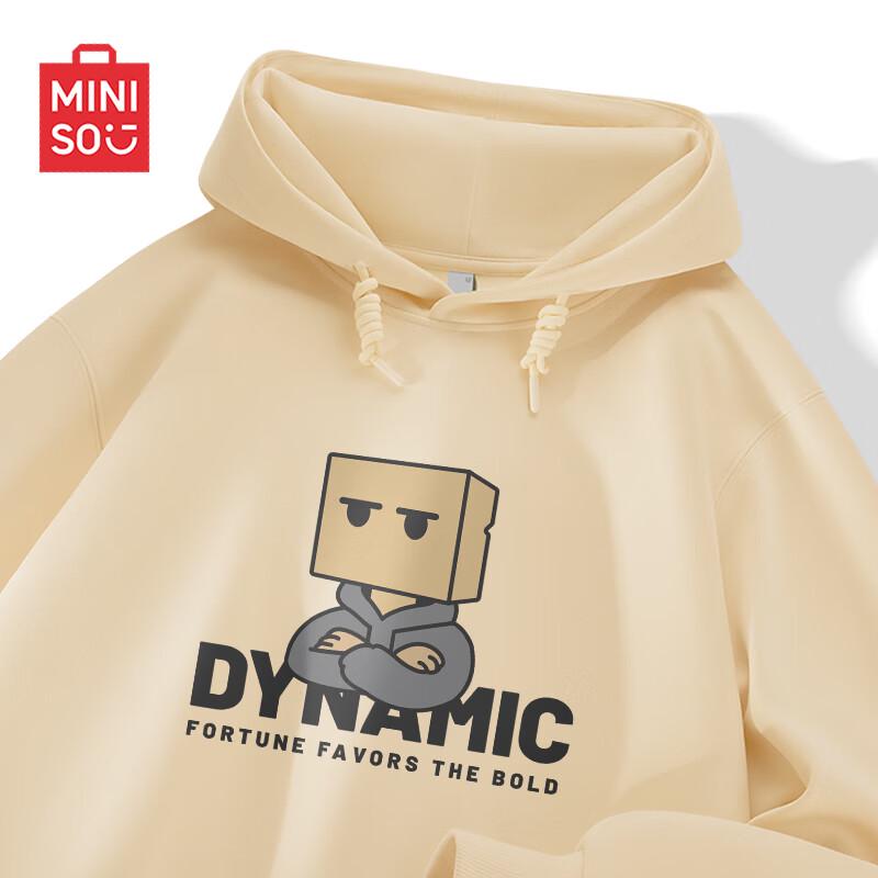 

MINISO Men s Z-Series Cartoon Print Heavyweight Loose Fit Hoodie L