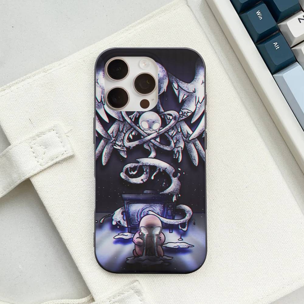 Game The Binding Of I-Isaac Corrugated Stripe Phone Case For IPhone 17 16 15 14 13 12 11 Pro Max Plus Pro Shockproof Cover