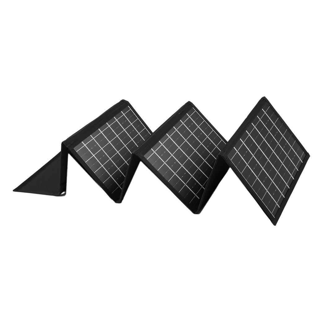 6 Fold 50W Solar Panel Folding Bag Dual USB+DC Output Solar Charger Portable Foldable Solar Charging Device Outdoor