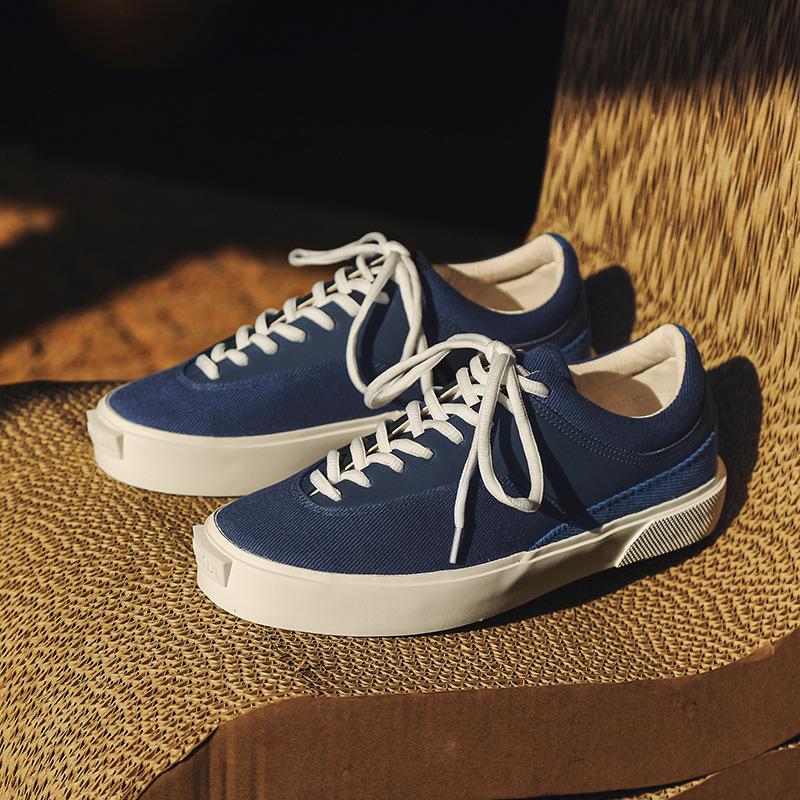 Guochao Same Men'S Shoes Niche Design Vulcanized Canvas Shoes Men'S Low-Top Breathable Student Versatile Sports Shoes