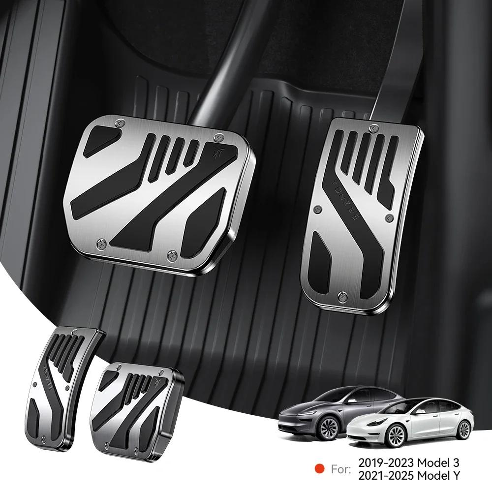 NEW Car Foot Pedals Cover Non-Slip Cover Accelerator Pedal Brake Pedal Cover For Tesla Model 3 Highland Y Juniper