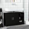 VidaXL Black Sink Cabinet 90x29x55 Cm Engineered Wood, Bathroom Cabinet, Bathroom Storage Cabinet, 848123