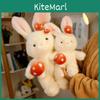 Entzückendes Pilz-Hase Plüschtier Niedliche Hasenpuppe Weiches Stofftier Geschenk für Kinder