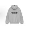 New Arrival: Essentials Double-Breasted Letter Print Fleece-Lined Hooded Silicone Hoodie for Autumn/Winter