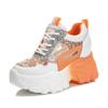 Fashion Shoes for Women Platform Shoes Autumn Women Casual Mesh Breathable Lace-up Sequin Sneakers Wedges Sports Non-slip Shoes