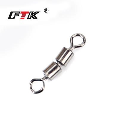 FTK 50 pz/lotto Cuscinetto A Sfere Girevole Girevole Da Pesca con Girevole Solido Anello Elastico di Sicurezza Girevole Accessori Per la Pesca Alla Carpa