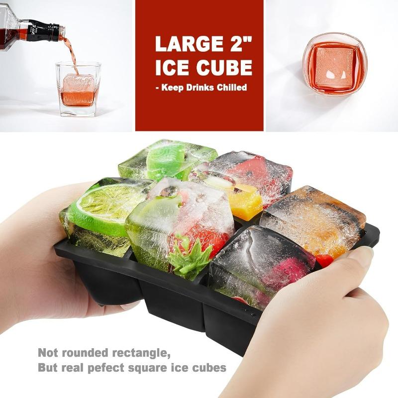 Silicone Ice Cube Molds Spherical Ice Maker Reusable Ice Cube Moulds for Whiskey Cocktail Juice DIY  Barware Kitchen Tools