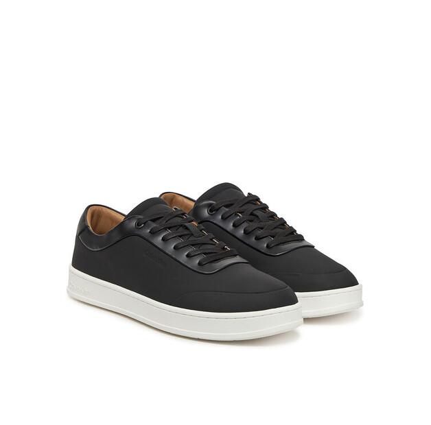 Мужские кроссовки Calvin Klein Low top lace up oxford rubb lth hm0hm01708 чёрные
