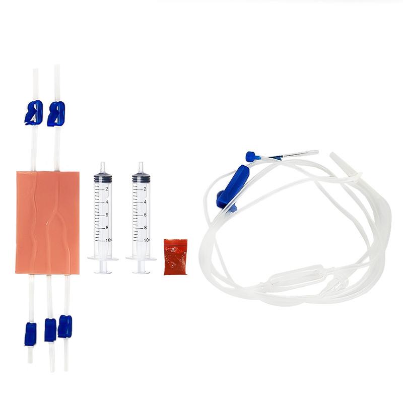 Venipuncture Iv Injection Training Pad Silicone Human Skin Suture Model Y Imbedded 3 Skin Layers Injection Practice Model