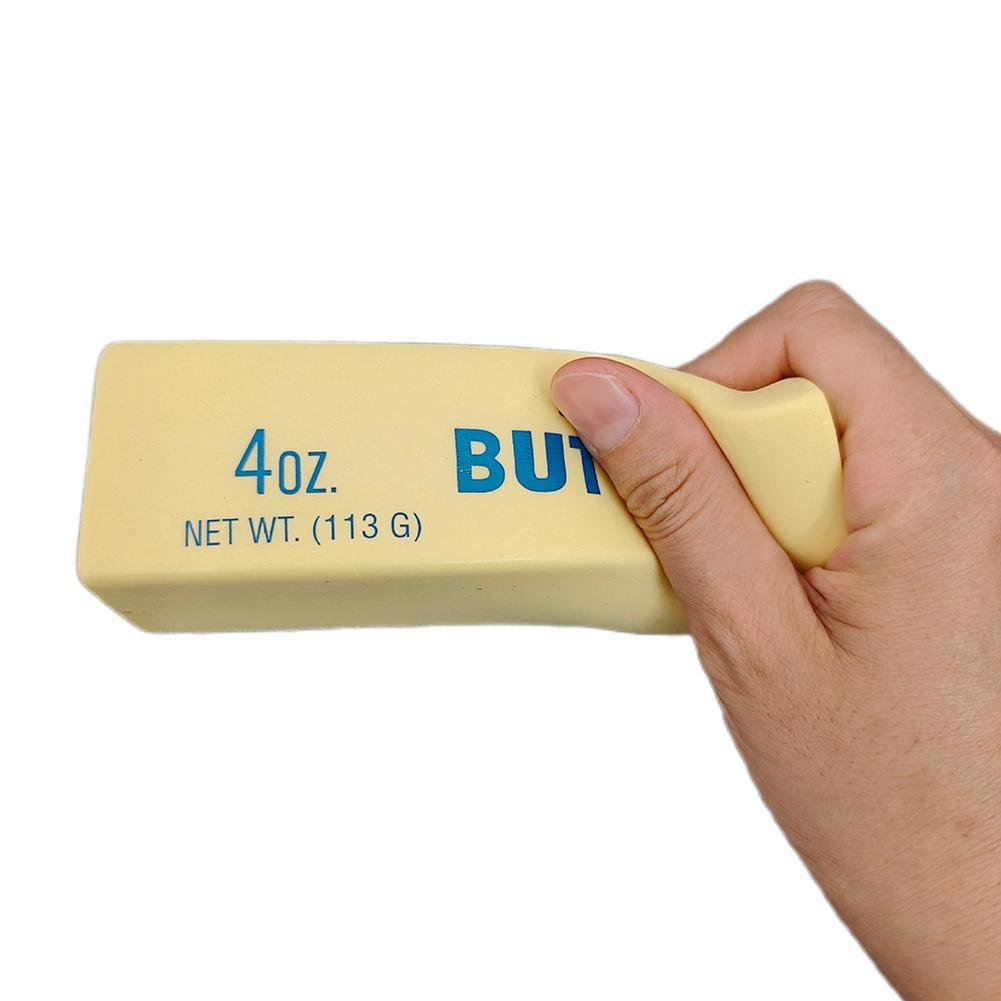 Realistic Butter Stick Squishy Toy Soft Slow Rising Creamy Squeezing Fidget Toy Stress Relief Decompression Squeeze Toys