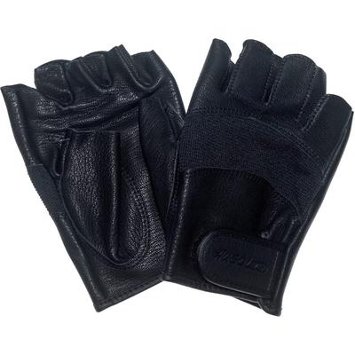 Penguin Ace Japan HUSOLID Driving Gloves Goat Leather Mesh Half Finger Black TH-606
