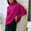 Turtle Neck Cashmere Winter Sweater Women 2021 Elegant Thick Warm Female Knitted Pullover Loose Basic Knitwear Jumper