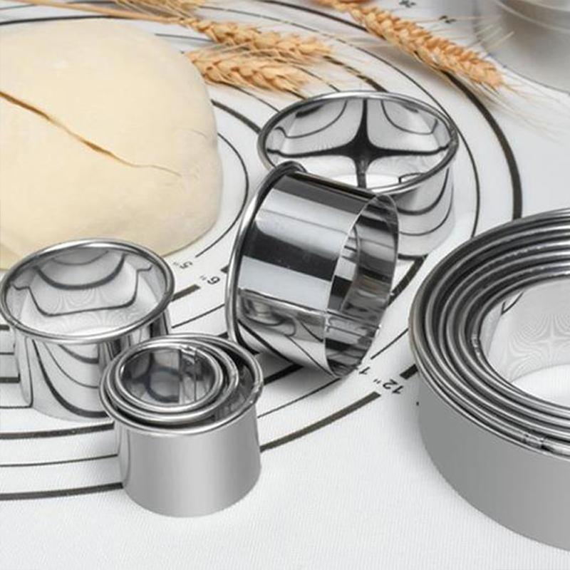 Inel rotund ajustabil din oțel inoxidabil pentru tort, retractabil, inel pentru mousse, ușor de îndepărtat, instrument inel pentru copt