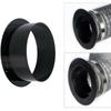 Round Wall Flange Connector Black Exhaust Pipe Connector Vent Pipe Adapter  Ventilation Pipe