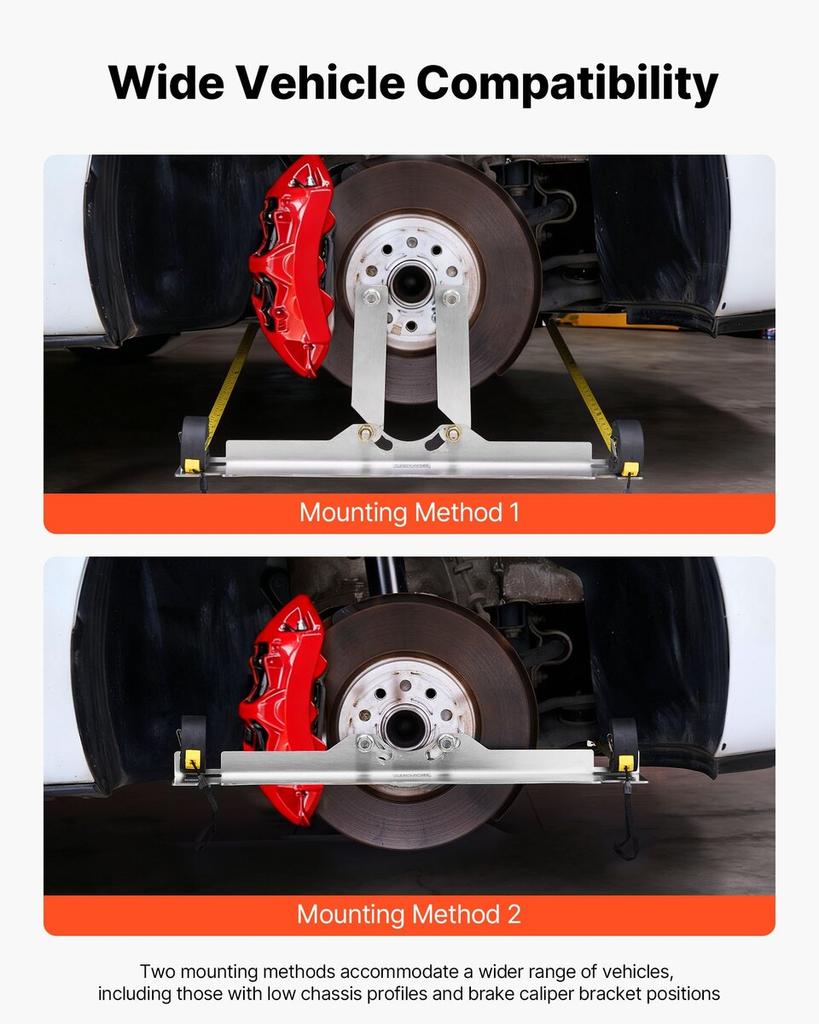 Wheel Alignment Tool, 2 PCS Stainless Steel Heavy Duty Toe Alignment Plates with 2 Measuring Tapes, Accurate Automotive Wheel Tools for Home Use,