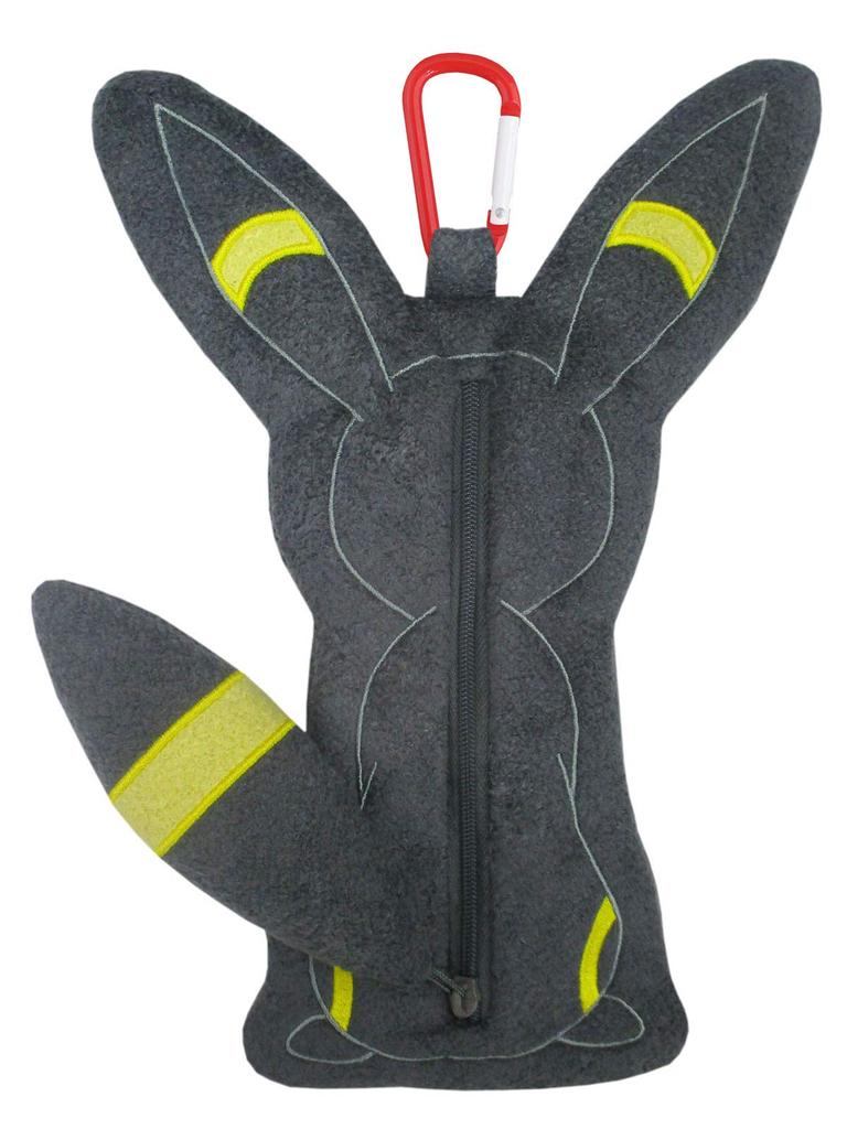 Sanei Boeki Pokemon Petafuwa Pouch Umbreon W17.5 x D3.5 x H25.5cm Plush Toy PZ38